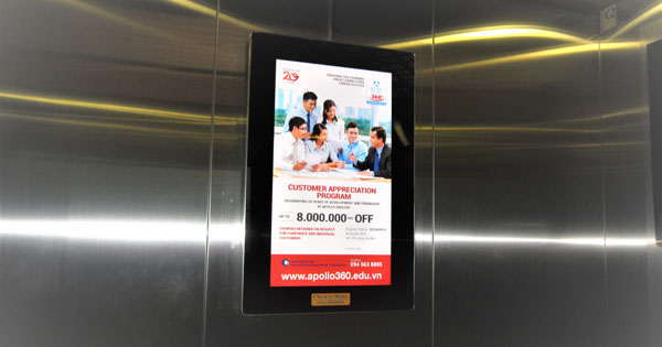 Báo giá quảng cáo LCD trong thang máy tại TP HCM